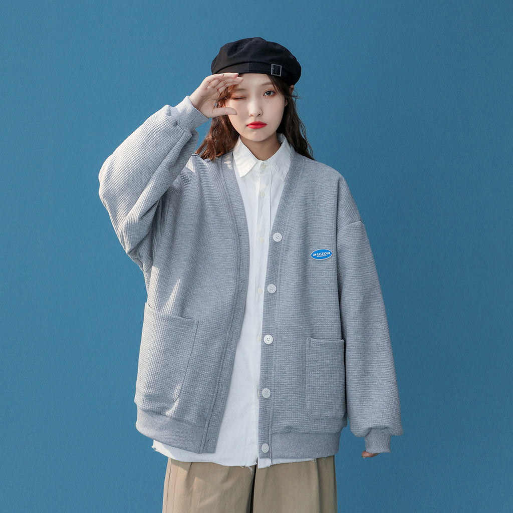 Cardigan college jacket Streetwear Fashion