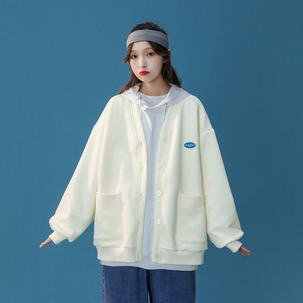 Cardigan college jacket Streetwear Fashion
