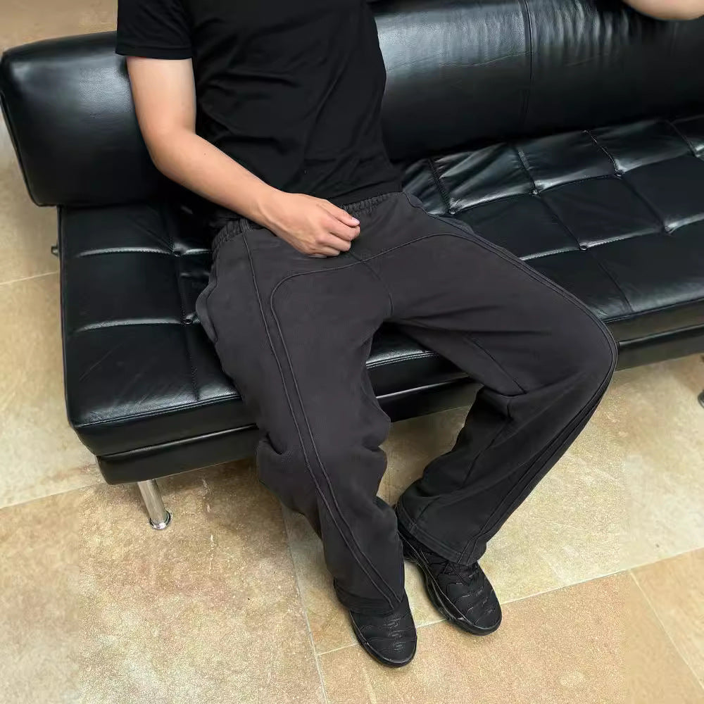 Harbor Edit — Black Cropped Sweatpants