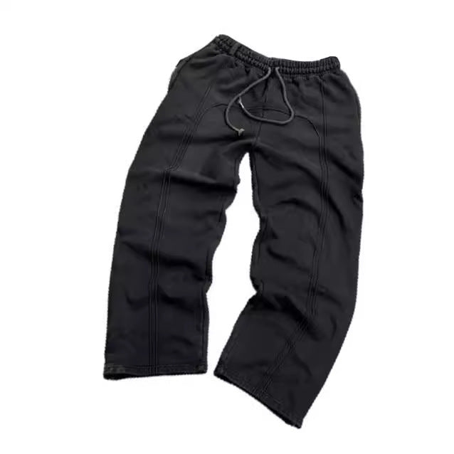 Harbor Edit — Black Cropped Sweatpants