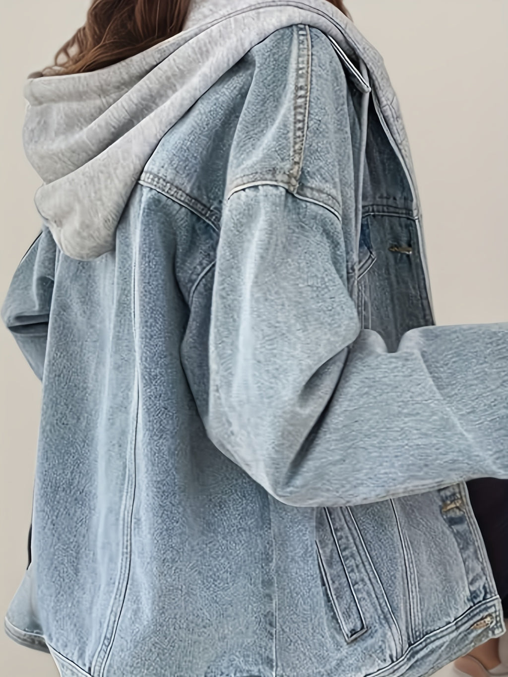 Coast Line — Women's Oversized Denim Denim Jacket