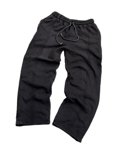 Harbor Edit — Black Cropped Sweatpants