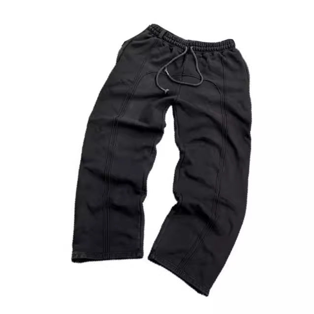 Harbor Edit — Black Cropped Sweatpants